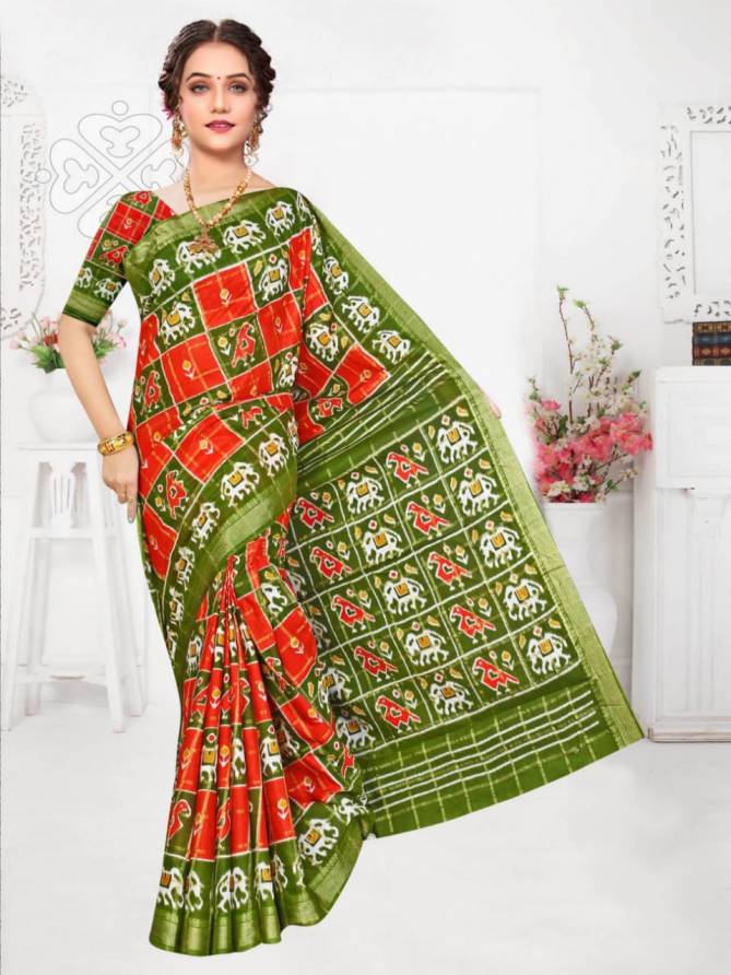 Smc Patoda Casual Daily Wear Cotton Printed Designer Saree Collection